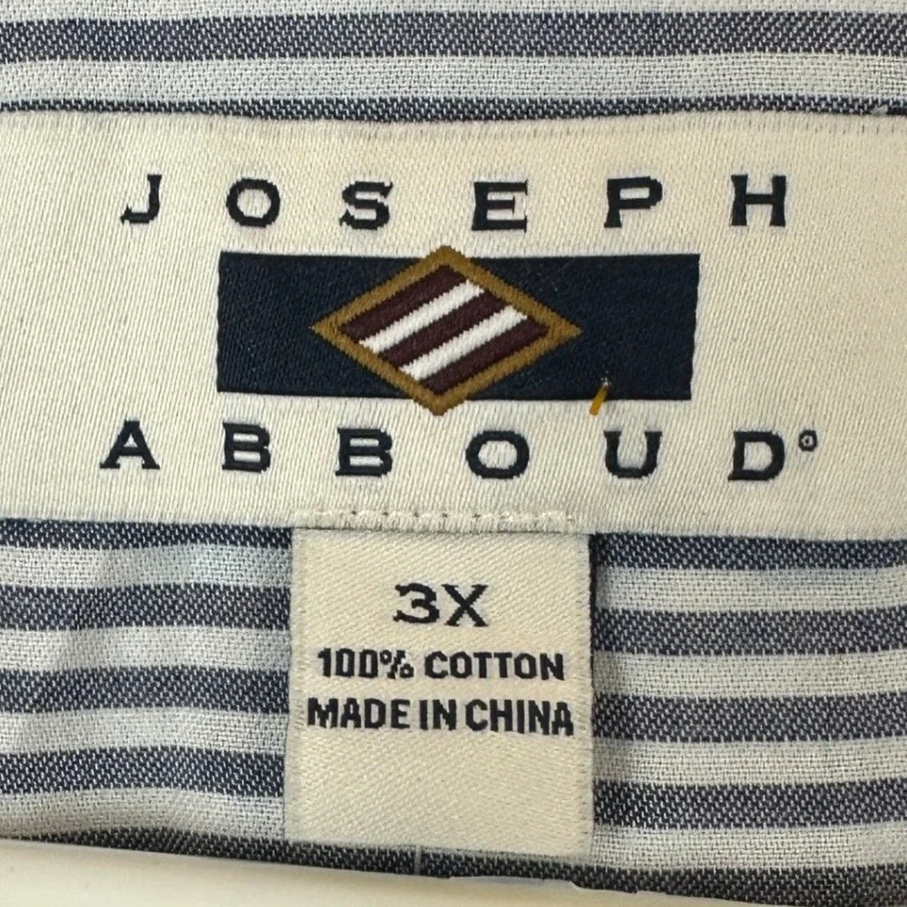 NEW Joseph Abboud Vest Mens 3X Big Navy Blue Pinstripe Adjustable Back Formal